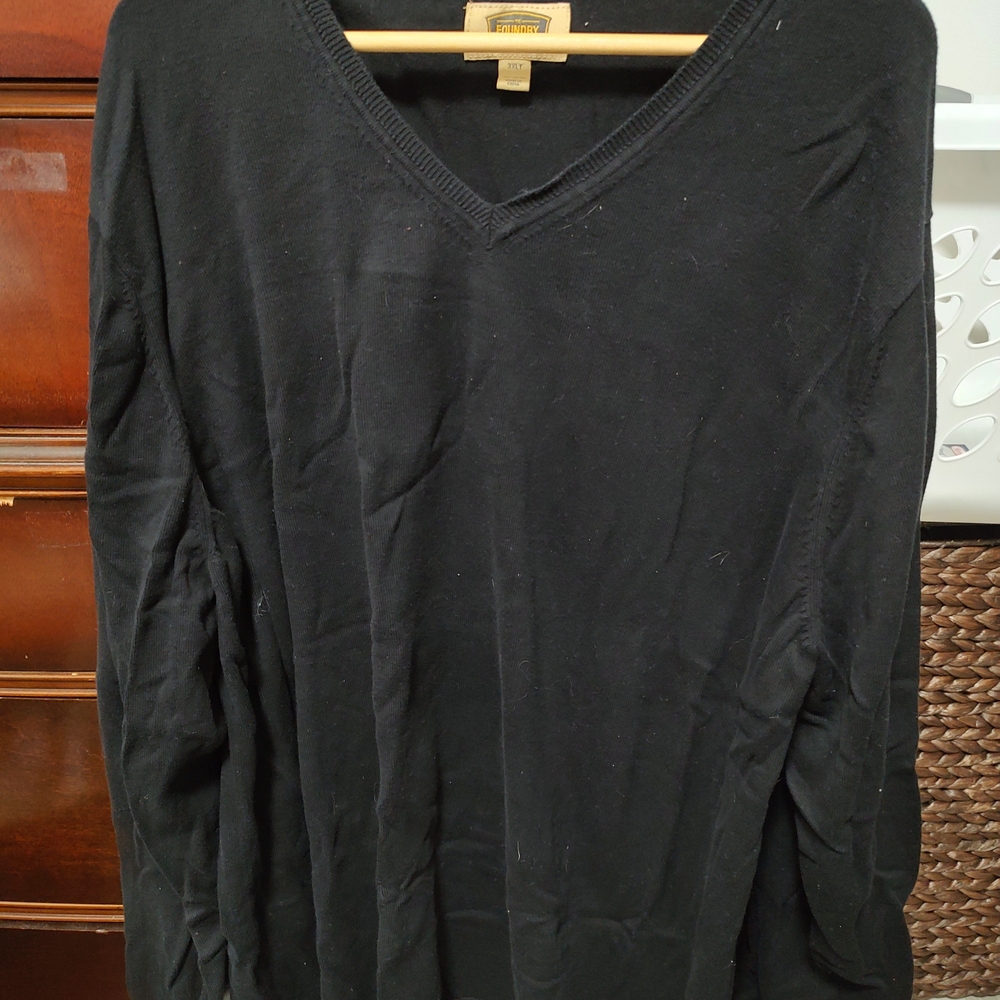 The Foundry Supply Co. Black Cotton Sweater